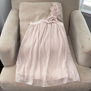 Anthropology Alythea Tan Lined Dress